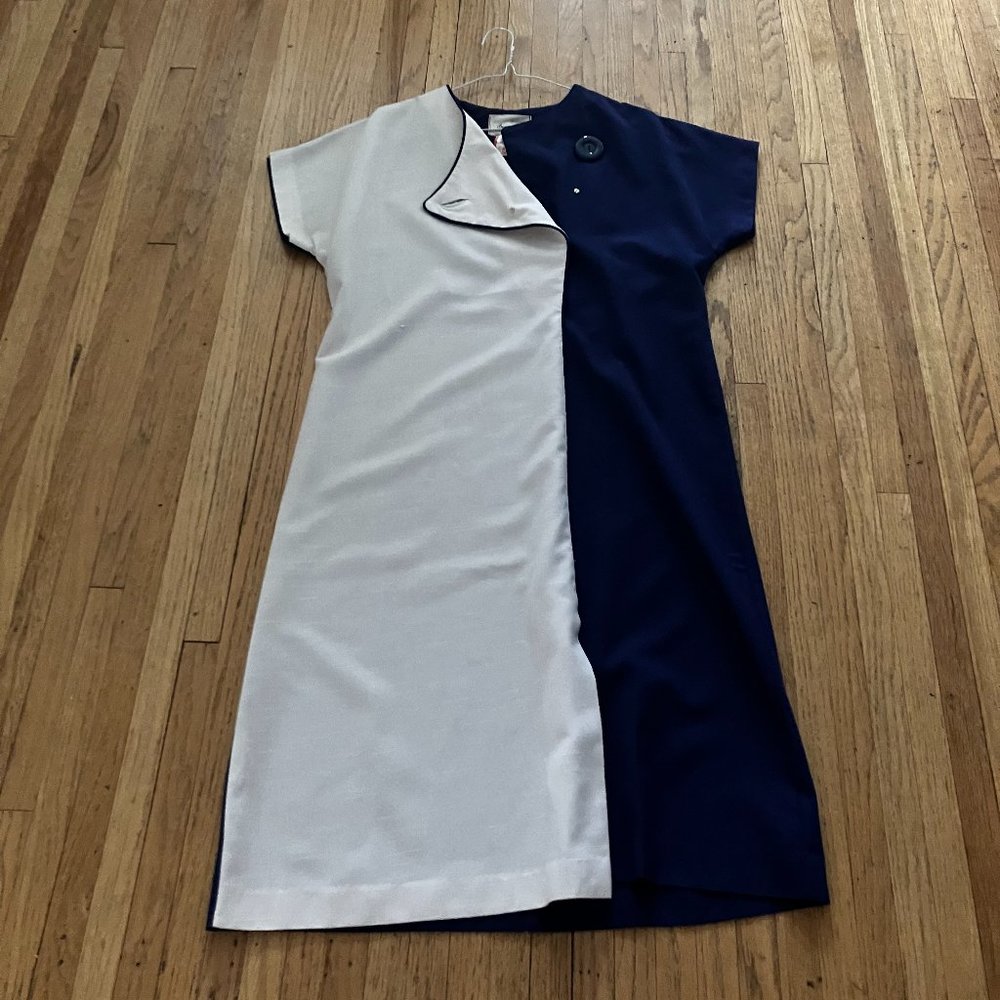 Vintage Pour Vous Dress size 6 Blue and White